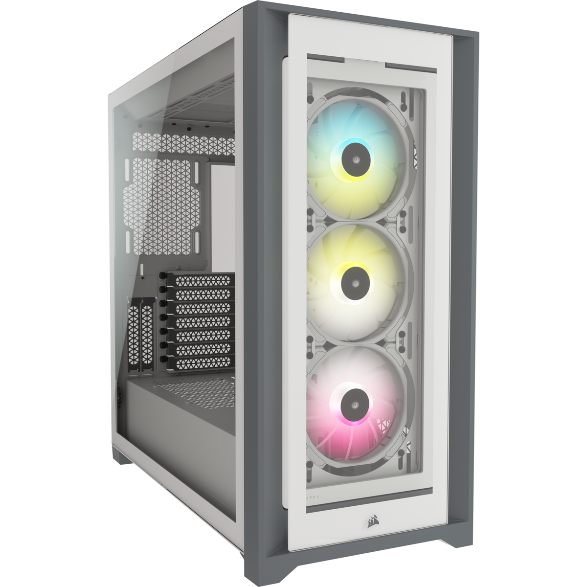 Corsair iCUE 5000X RGB Tempered Glass Mid-Tower White